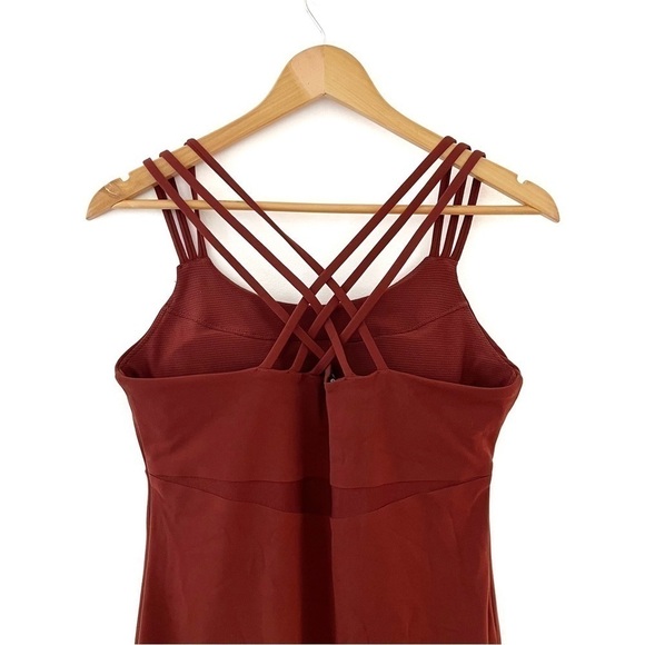 ATHLETA | Hyper Focus Dress Size Small Dried Cinnamon Rust - Picture 8 of 9